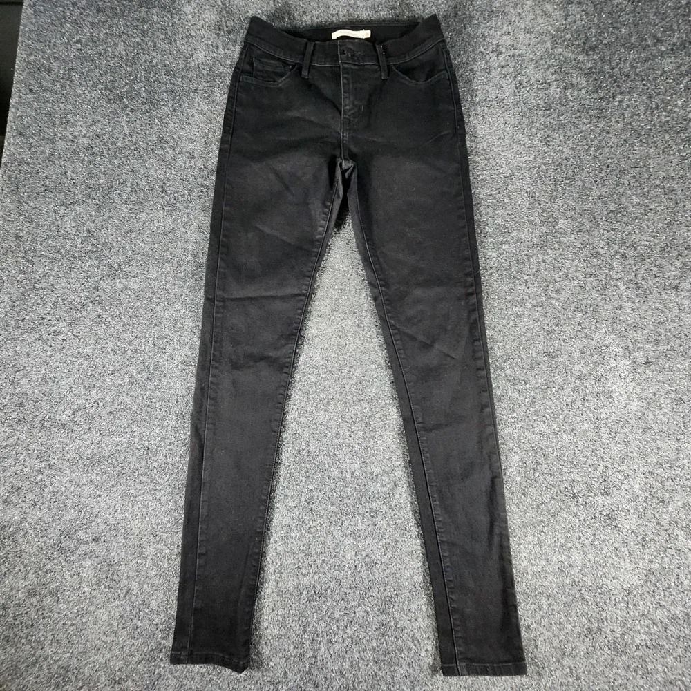 Lot 3 Levi's Jeans 1 720‎ & 2 710 Skinny Fit Women's Size 26/27 Black Gray